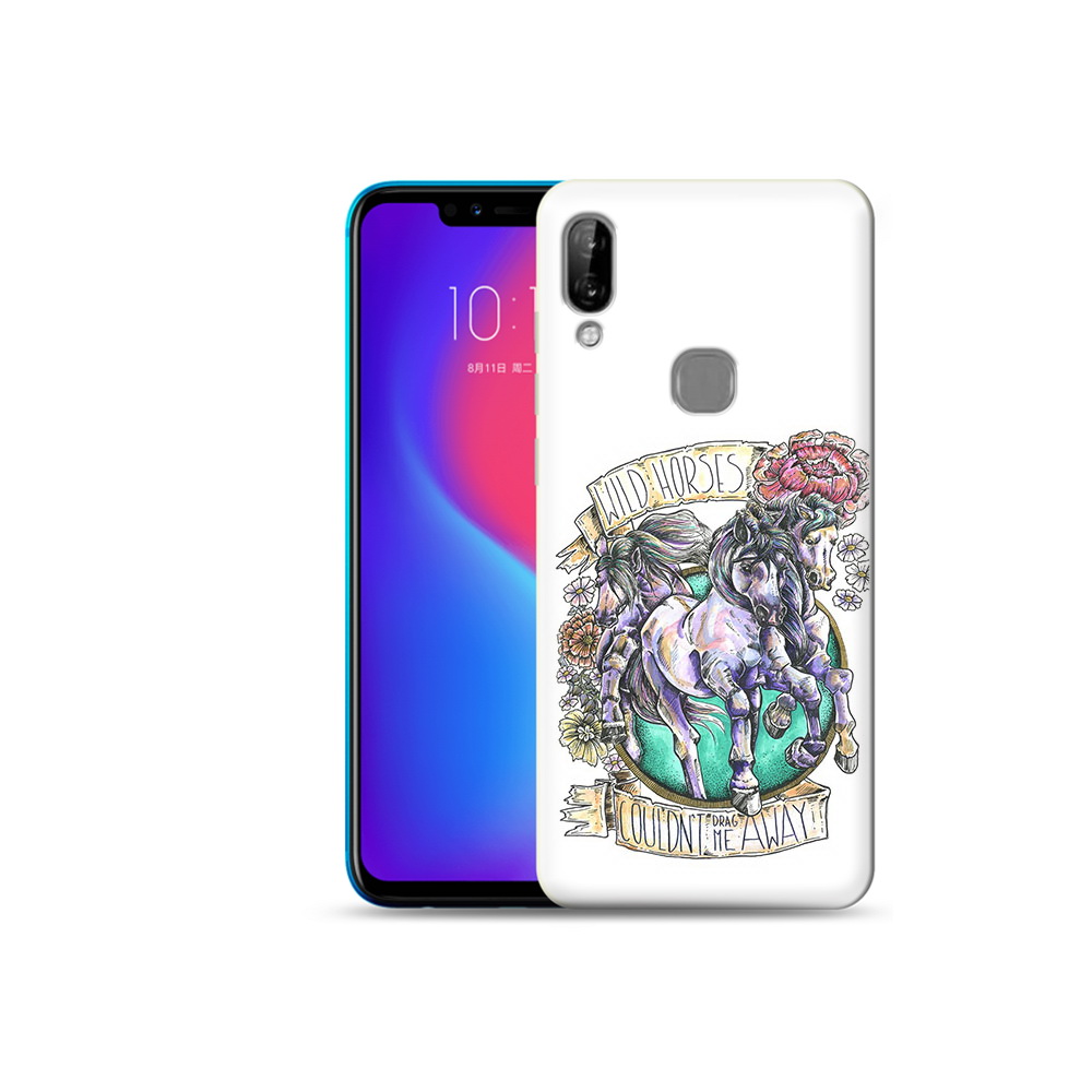 

Чехол MyPads Tocco для Lenovo S5 Pro рисунок коней в цветах, Прозрачный, Tocco