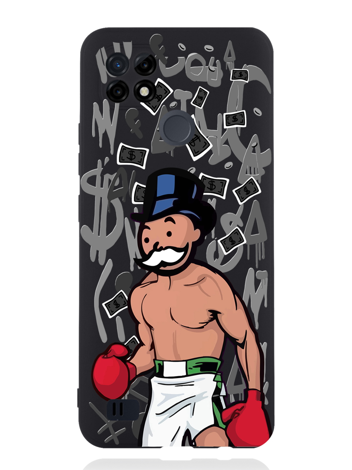 фото Чехол musthavecase realme c21 monopoly boxing монополия боксер