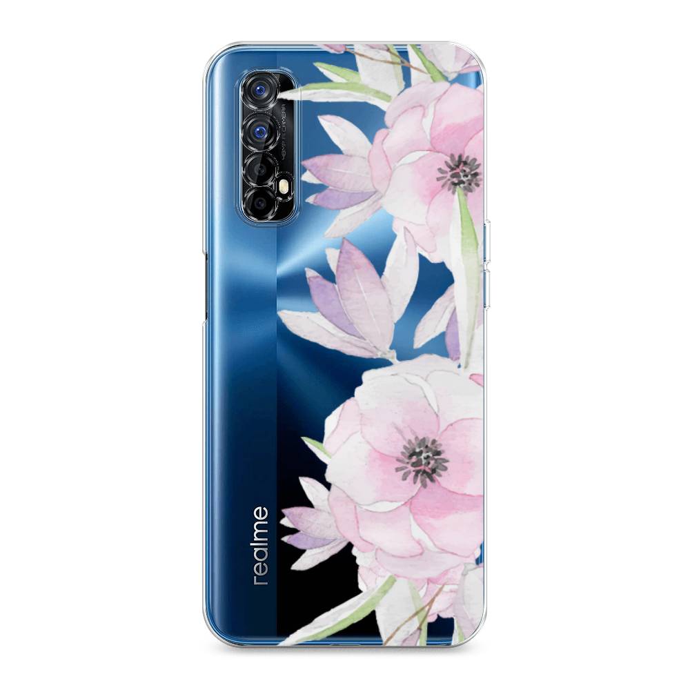 

Чехол Awog на Realme 7 "Нежные анемоны", Разноцветный, 254150-8