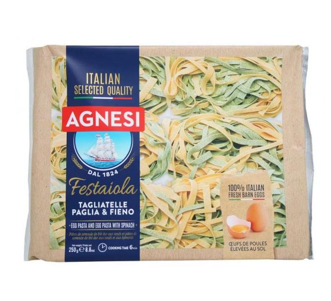 фото Макароны agnesi tagliolini яичные 250г