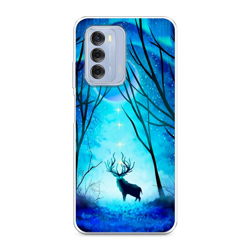 

Чехол для ZTE Blade V40 "Олень северное сияние", Синий;черный;голубой, 136150-1