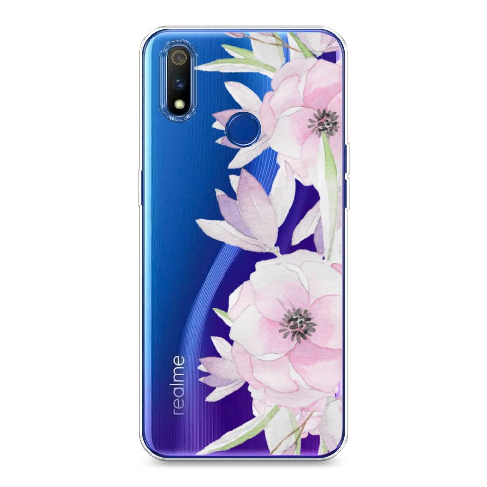 

Чехол Awog на Realme 3 Pro "Нежные анемоны", Разноцветный, 251250-8