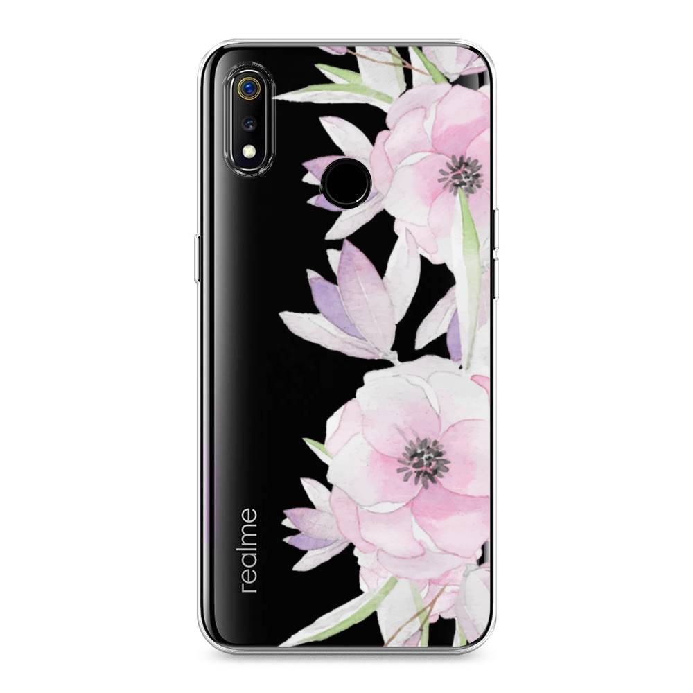 

Чехол Awog на Realme 3 "Нежные анемоны", Разноцветный, 251050-8