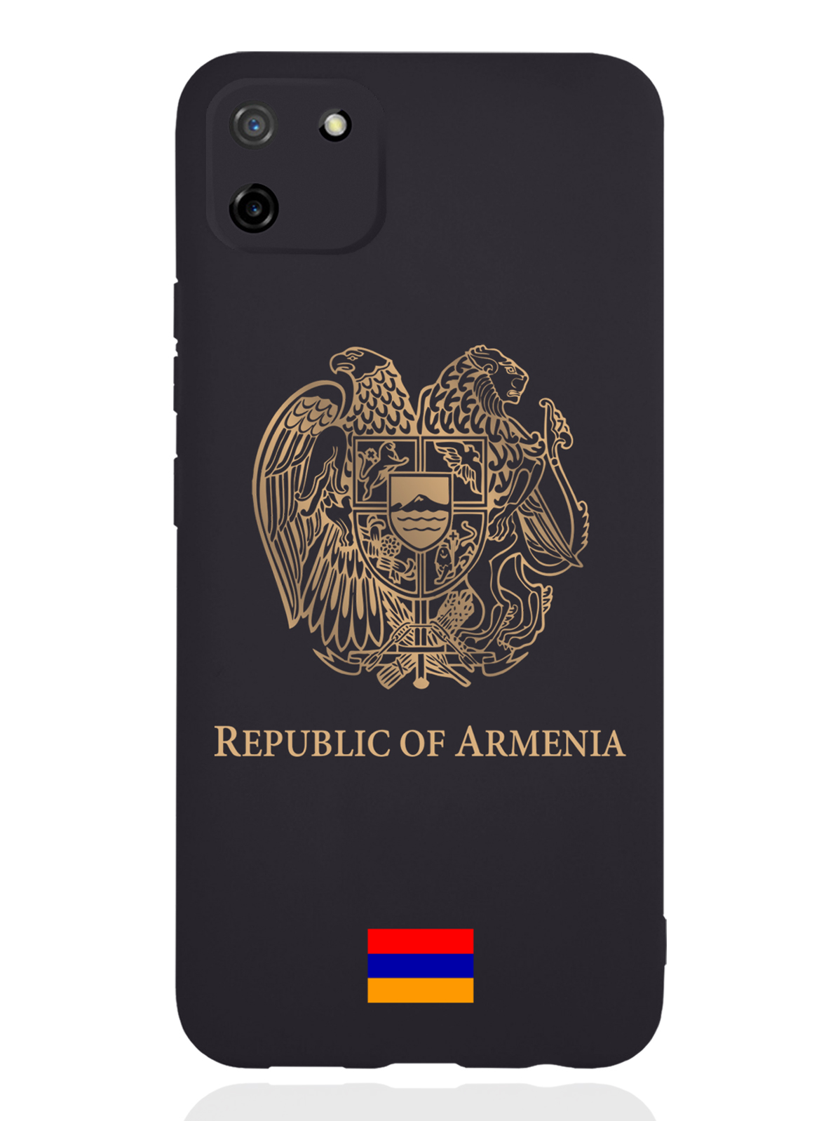 

Чехол SignumCase RealMe C11 Золотой Герб Армении, Золотистый;черный, RealMe C11 Золотой Герб Армении