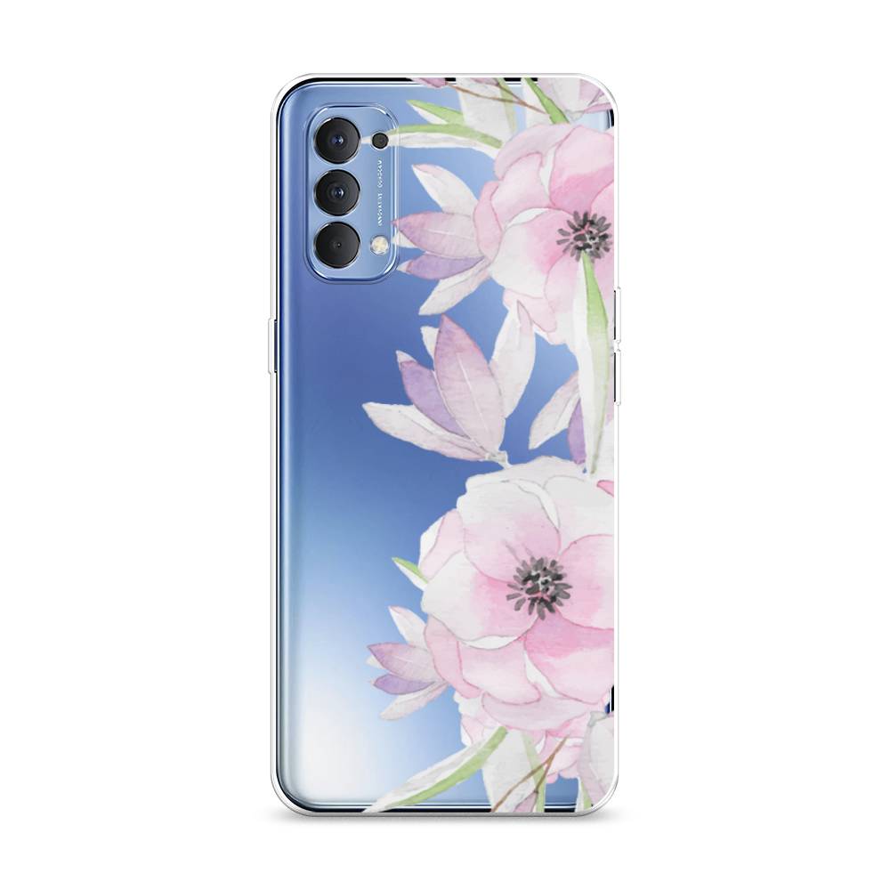 

Чехол Awog на Oppo Reno 4 4G "Нежные анемоны", Разноцветный, 259450-8