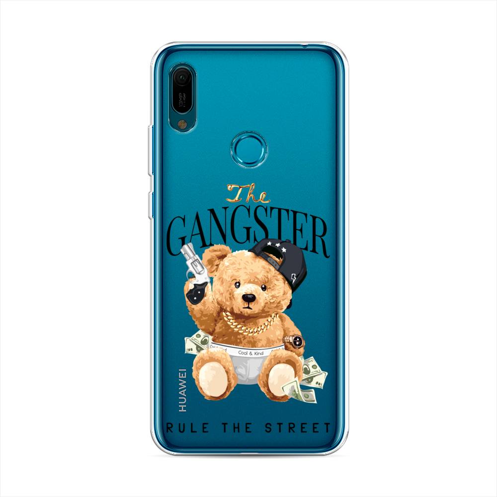 

Чехол на Huawei Y6 2019 "The Gangster", Бежевый;серый;черный, 68650-6