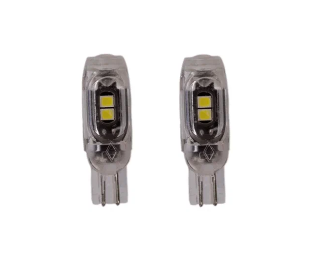 фото Лампа светодиодная габаритная sd-201wx2 обманка t10 w5w 5 smd 1 smd 0,9w 23*10mm 12v 2шт. element