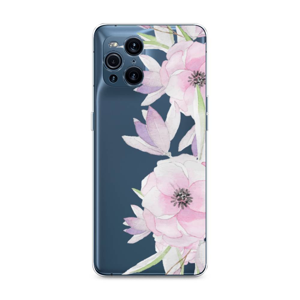 

Чехол Awog на Oppo Find X3 Pro "Нежные анемоны", Разноцветный, 255750-8