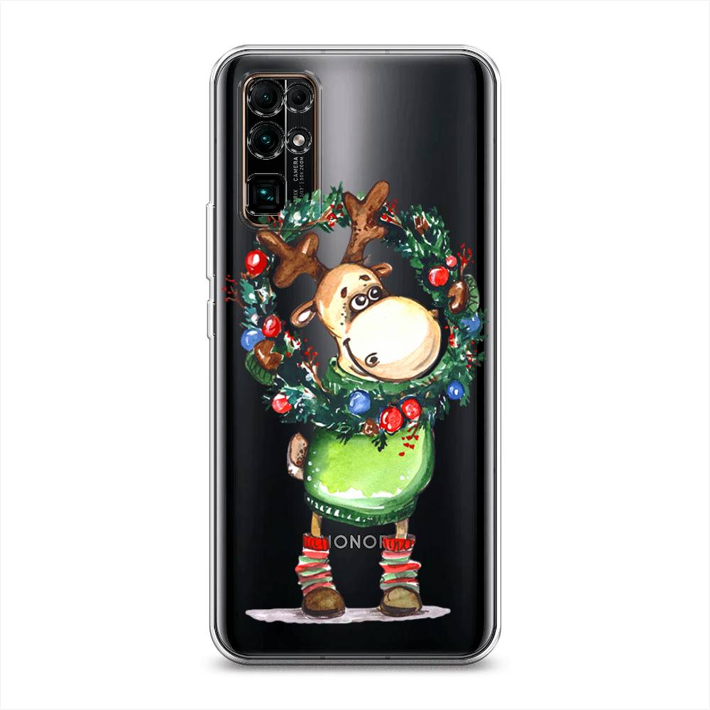 

Чехол на Honor 30 "Олень с новогодним венком", 612150-4