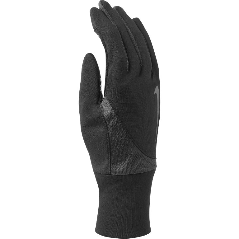 фото Мужские перчатки для бега, nike men's dri-fit tailwind run gloves l black/anthracite, l