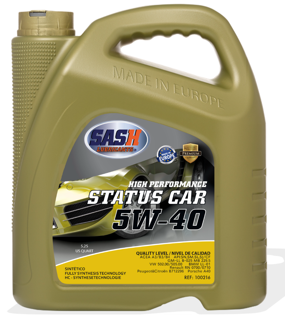 Моторное масло SASH STATUS CAR 5W-40 5л