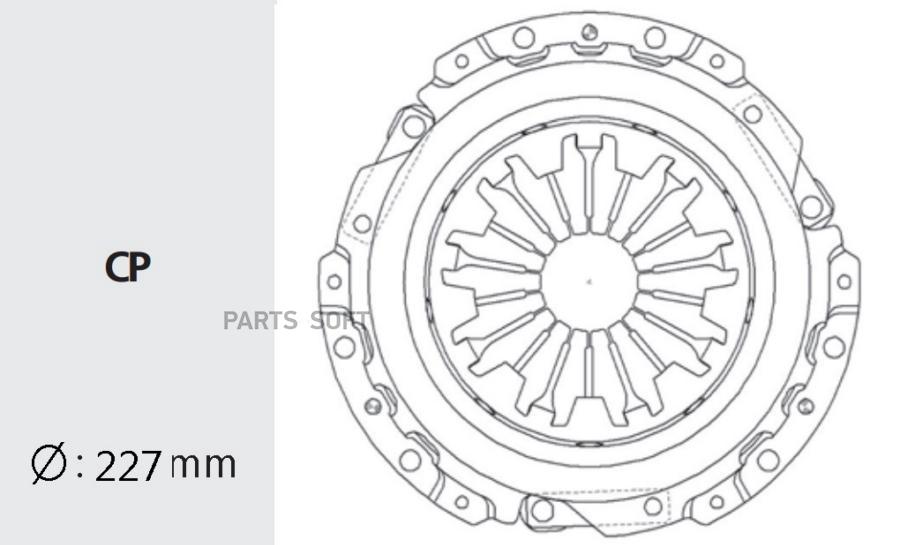 

Корзина Сцепления Mazda 6 (02-07) (2.0 2.3),Mpv Mzc39 Valeo Phc Mzc39