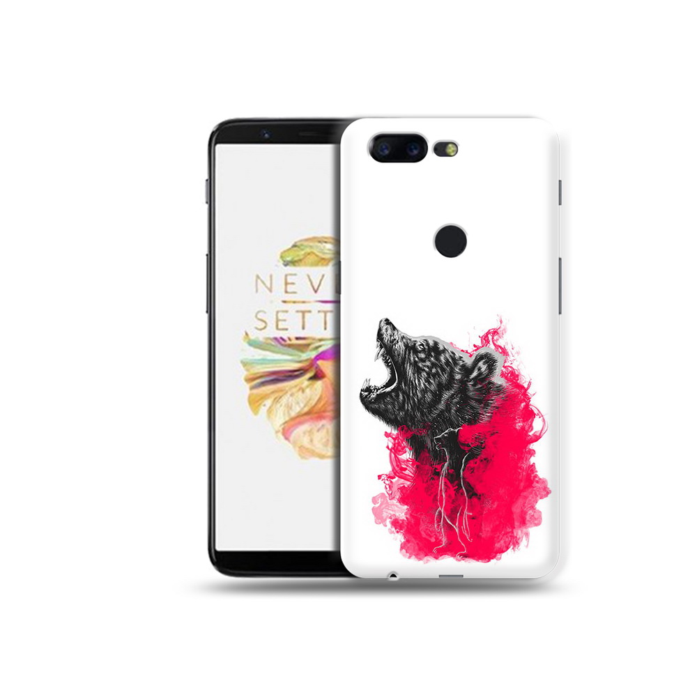 

Чехол MyPads Tocco для OnePlus 5T медведь в дымке, Прозрачный, Tocco