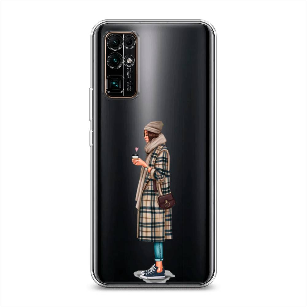 

Чехол на Honor 30 "Утренний кофе", Коричневый;бежевый, 612150-6