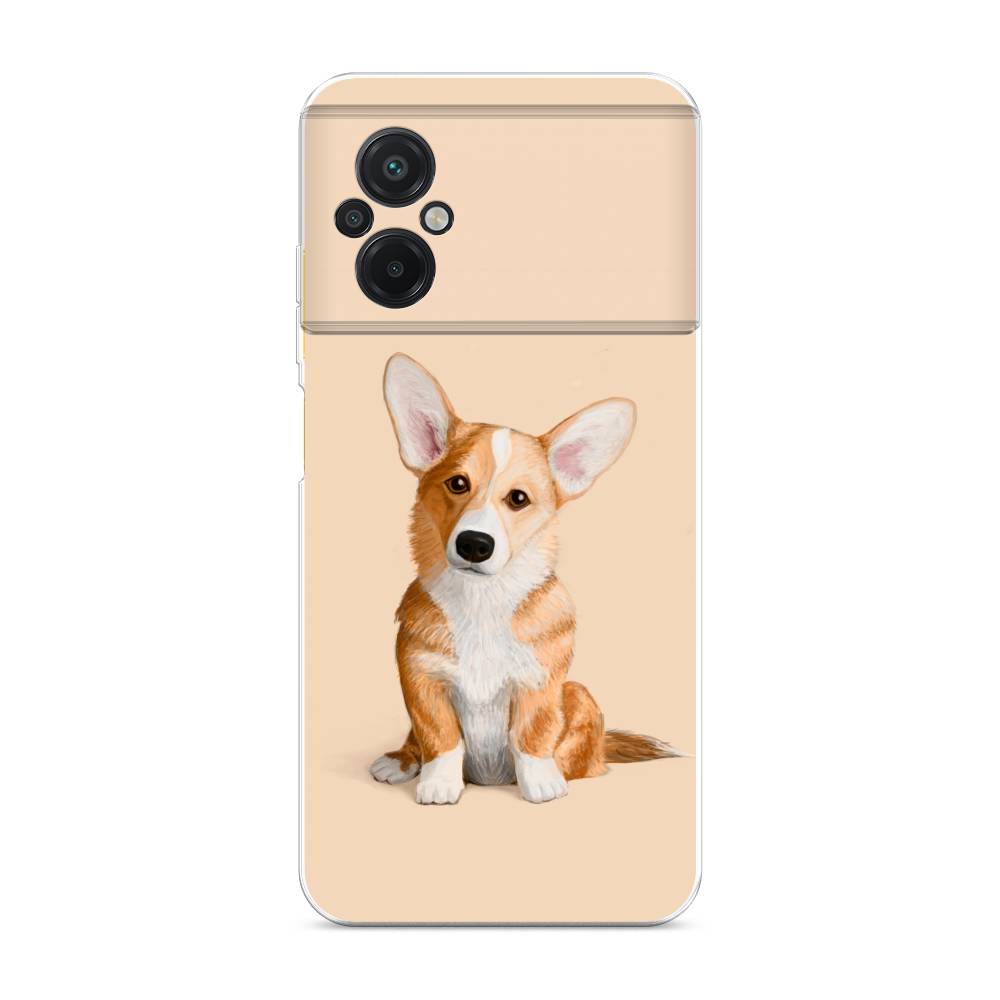 

Чехол на Xiaomi Poco M5 "Грустный Корги", Коричневый;бежевый, 316450-1