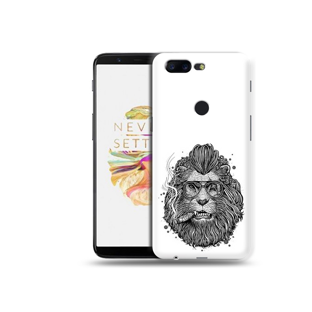 

Чехол MyPads Tocco для OnePlus 5T курящий лев, Прозрачный, Tocco