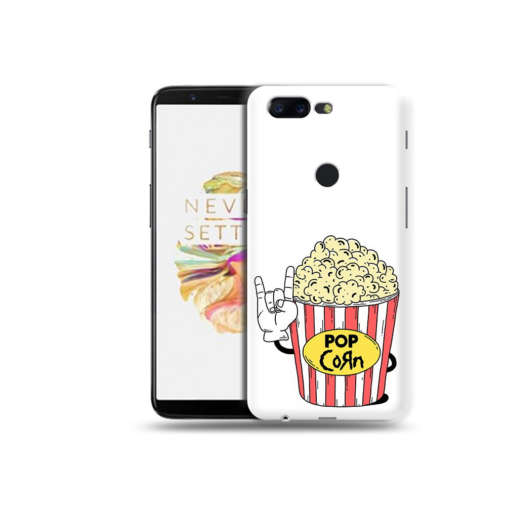 

Чехол MyPads Tocco для OnePlus 5T крутой попкорн, Прозрачный, Tocco
