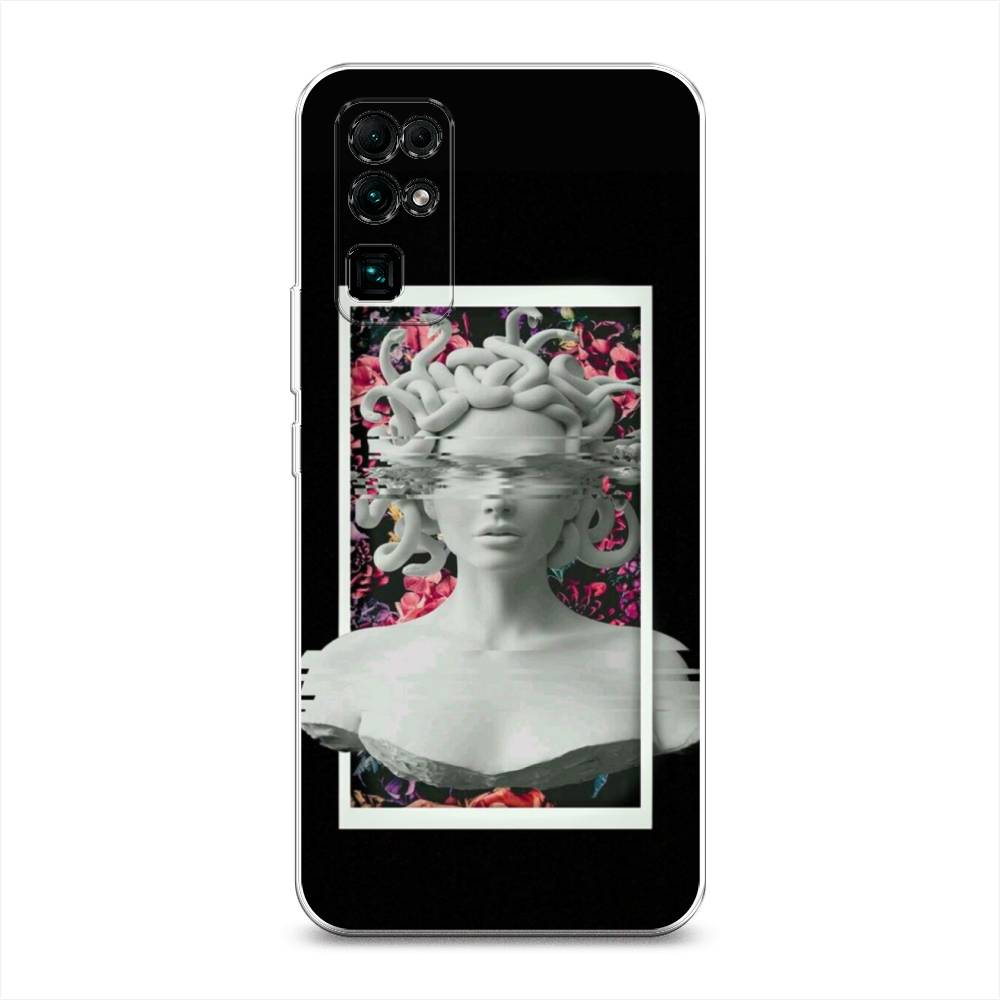 

Чехол на Honor 30 "Web Punk Медуза Горгона", Черный;серый, 612150-6