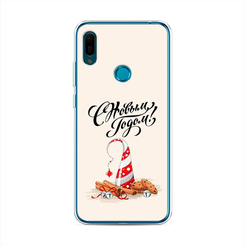 

Чехол на Huawei Y6 2019 "Подарки на Новый Год", Бежевый;красный;черный, 68650-5