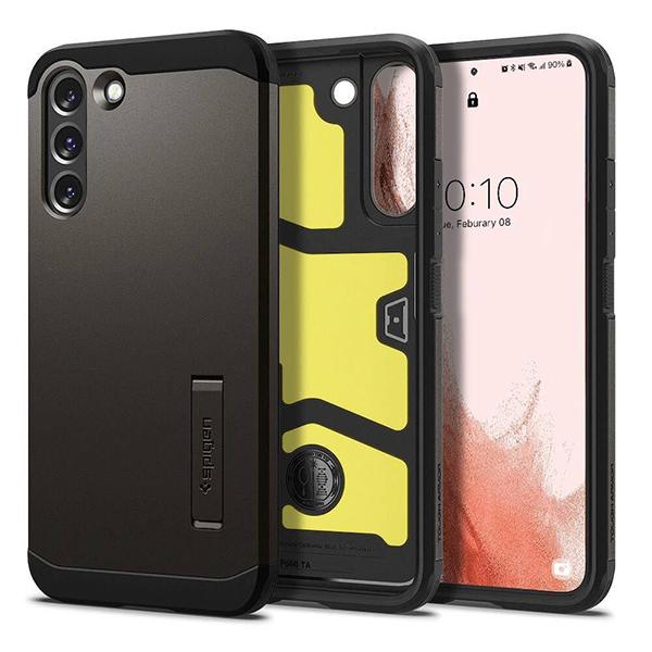 

Чехол Spigen Tough Armor для Samsung Galaxy S22 (ACS03992), серый, Tough Armor