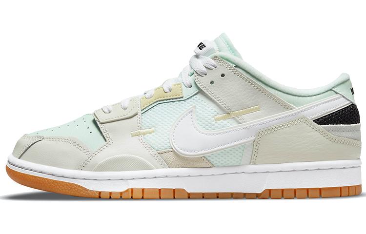 

Кеды унисекс Nike Dunk Low Scrap Sea Glass белые 38.5 EU, Белый, Dunk Low Scrap Sea Glass