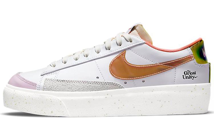 

Кеды унисекс Nike Blazer Low Platform белые 42 EU, Белый, Blazer Low Platform