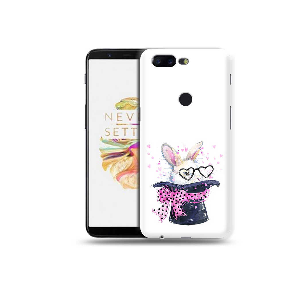 

Чехол MyPads Tocco для OnePlus 5T кролик в шляпе, Прозрачный, Tocco