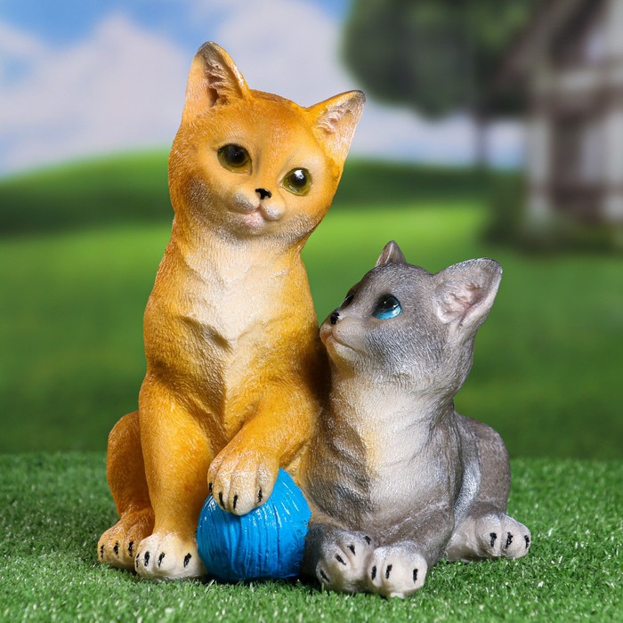 

Садовая фигура Котята 20х18х24см, Разноцветный