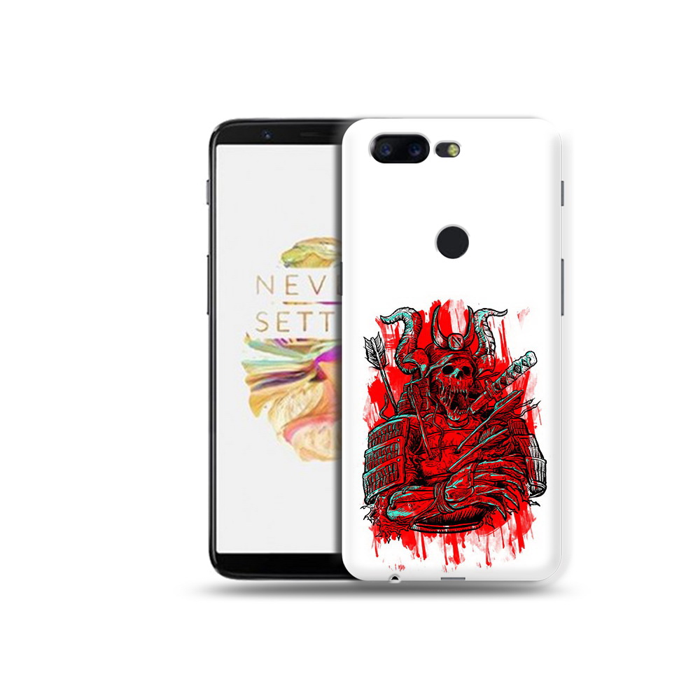 

Чехол MyPads Tocco для OnePlus 5T красный скелет воин, Прозрачный, Tocco