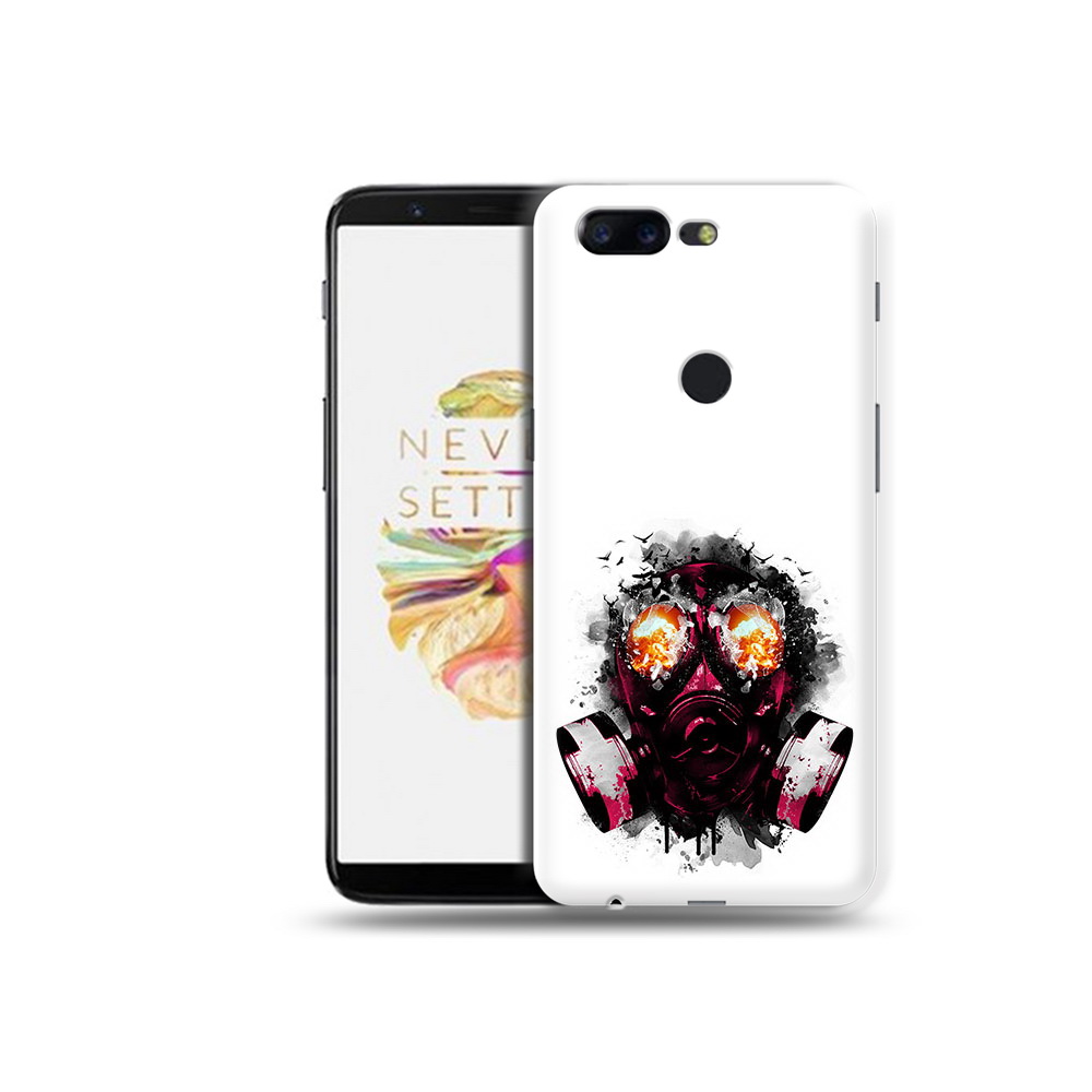 

Чехол MyPads Tocco для OnePlus 5T красный противогаз, Прозрачный, Tocco