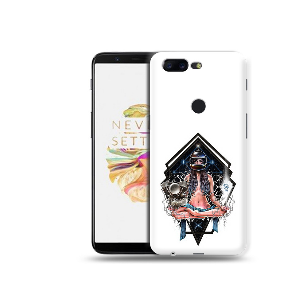 

Чехол MyPads Tocco для OnePlus 5T красивая девушка в шлеме, Прозрачный, Tocco