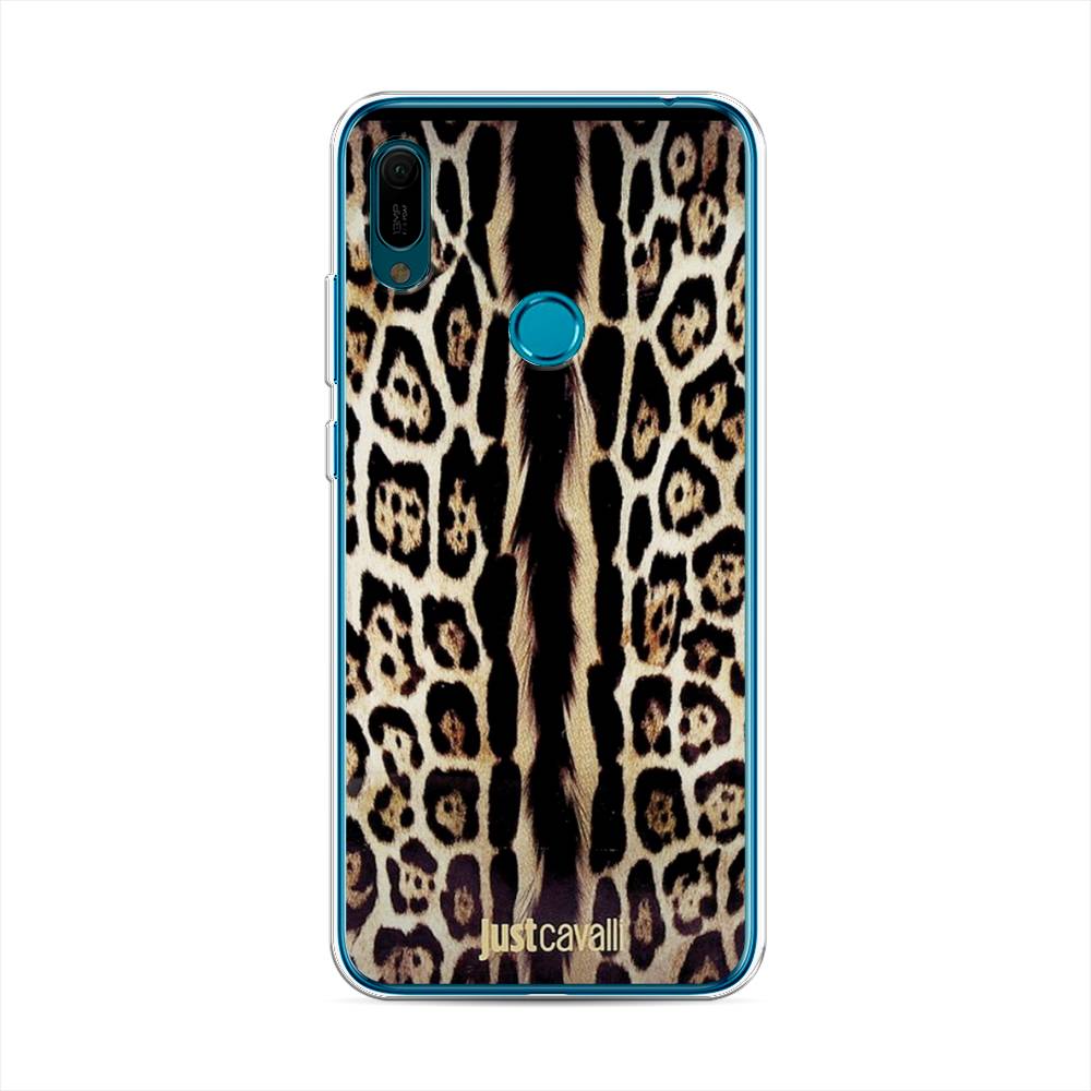 

Чехол на Huawei Y6 2019 "Леопард кавалли", Черный;коричневый, 68650-1