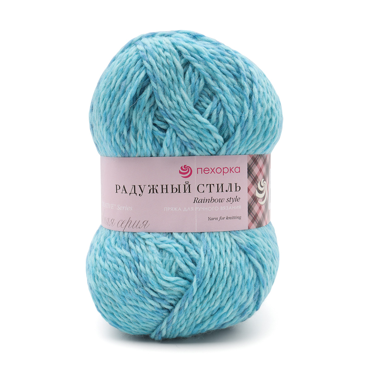 

Пряжа Пехорка 'Радужный стиль', 100г, 200м (шерсть, акрил) (1134 М), 5 мотков, Голубой