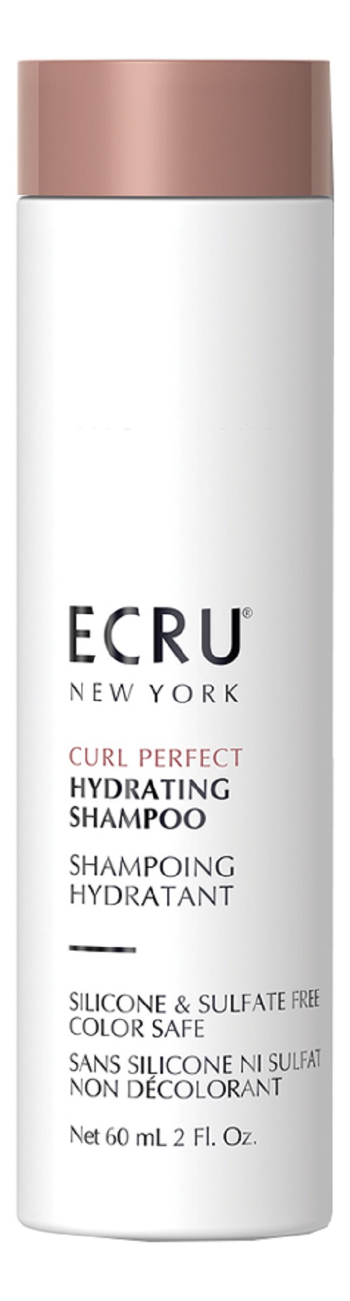 Шампунь для волос ECRU New York Curl Perfect Hydrating Shampoo 60 мл шампунь для непослушных и кудрявых волос disciplina shampoo velian 247301 250 мл