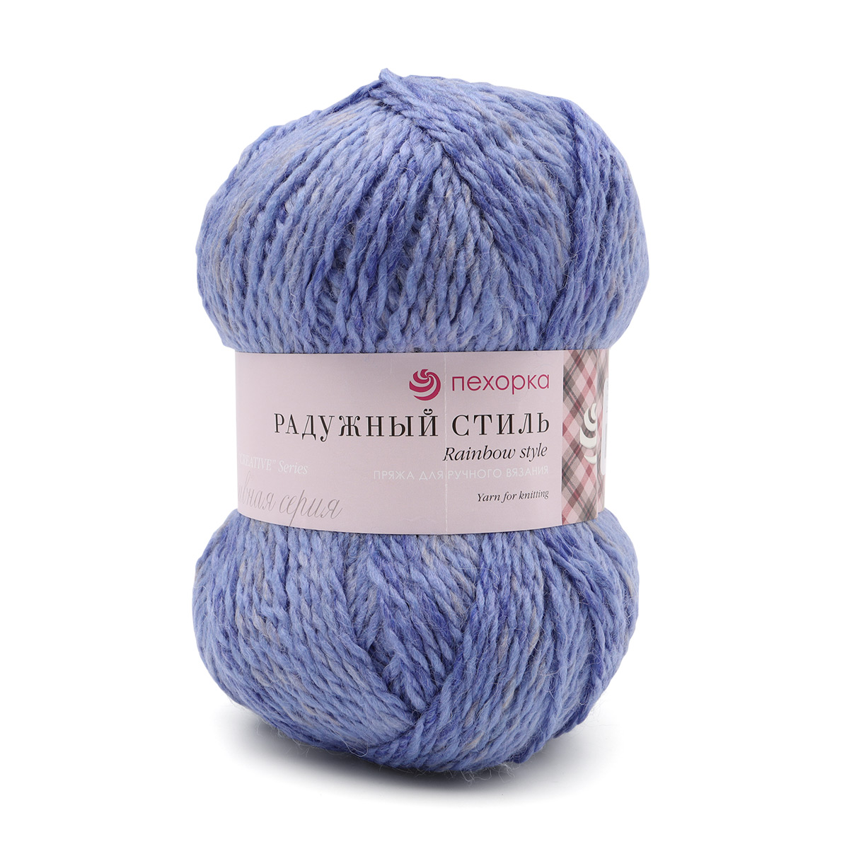 

Пряжа Пехорка 'Радужный стиль', 100г, 200м (шерсть, акрил) (1139 М), 5 мотков, Синий