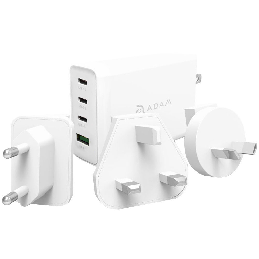 фото Сетевое зарядное устройство adam elements omnia pro 130, 1xusb, 3xusb type-c 5 а белый