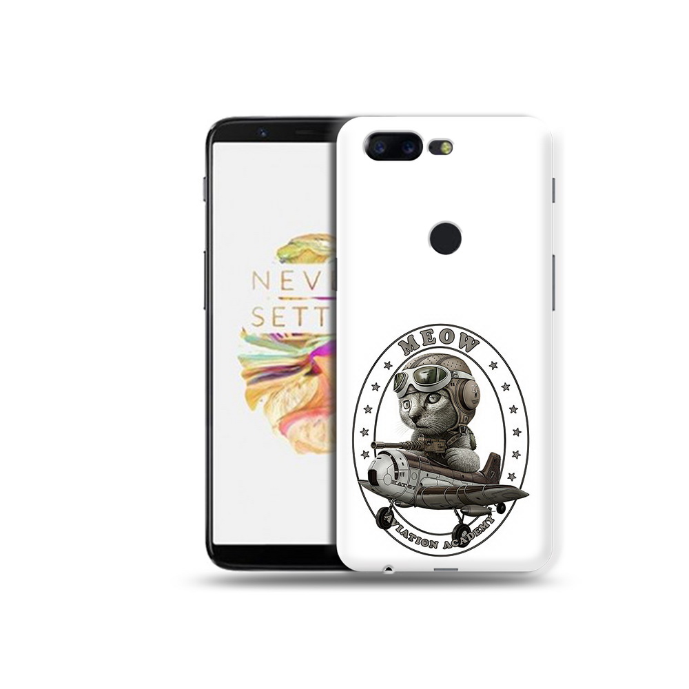 

Чехол MyPads Tocco для OnePlus 5T кот в самолете, Прозрачный, Tocco