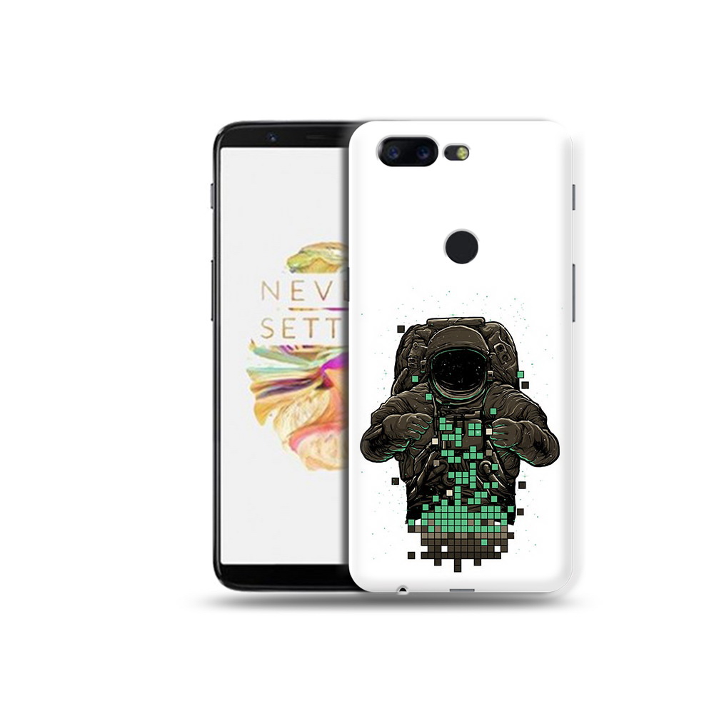 

Чехол MyPads Tocco для OnePlus 5T космонавт с пикселями, Прозрачный, Tocco