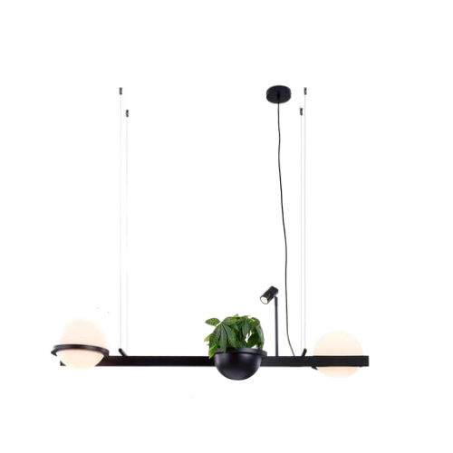 

Бра Реечный светильник PALMA Wall lamp 2 шара + 1 вазон горизонтальная от ImperiumLoft