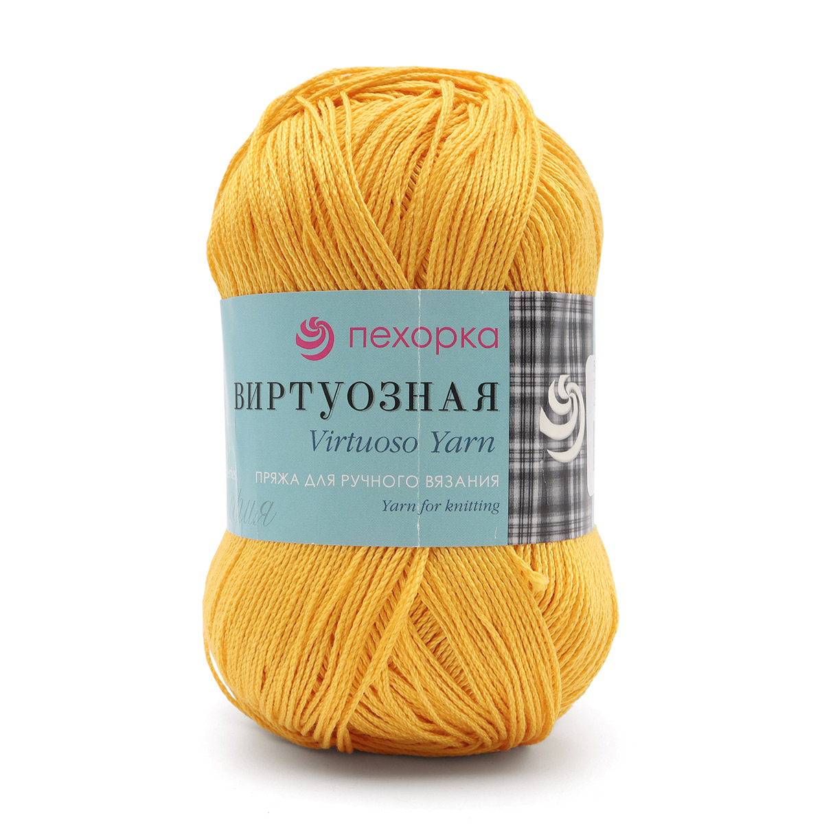 

Пряжа Пехорка 'Виртуозная', 100г, 333м (100% хлопок) (12 желток), 5 мотков, Желтый