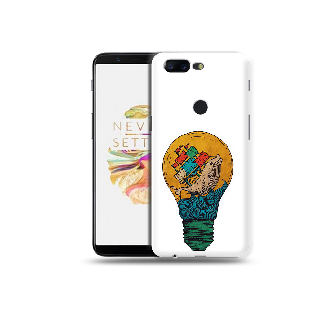 

Чехол MyPads Tocco для OnePlus 5T кит в лампочке с парусами, Прозрачный, Tocco