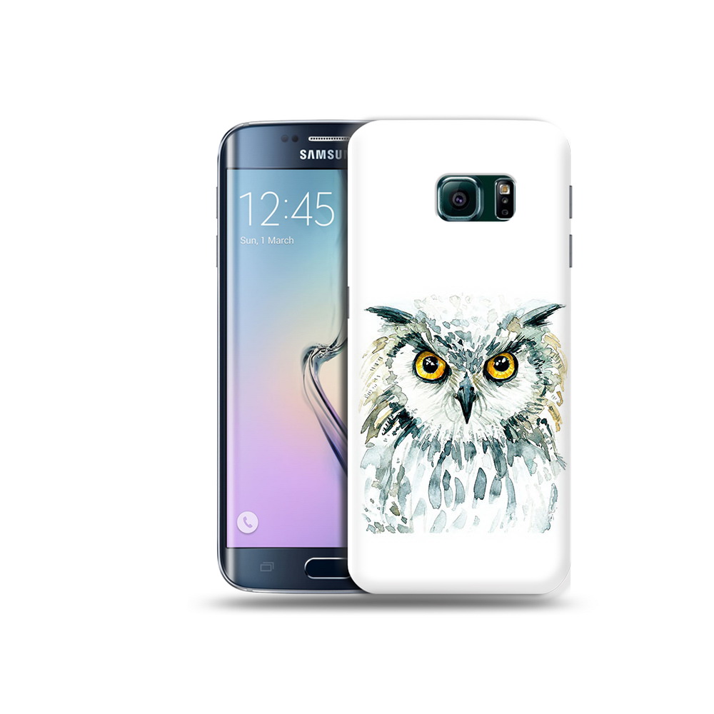 Чехол MyPads Tocco для Samsung Galaxy S6 Edge Серьезная сова