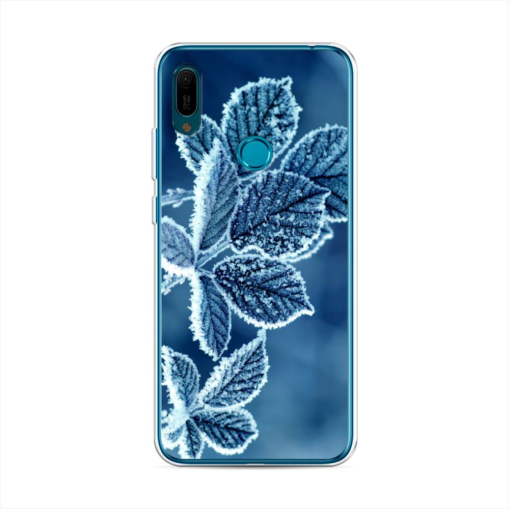 

Чехол на Huawei Y6 2019 "Зима 6", Голубой;белый, 68650-2