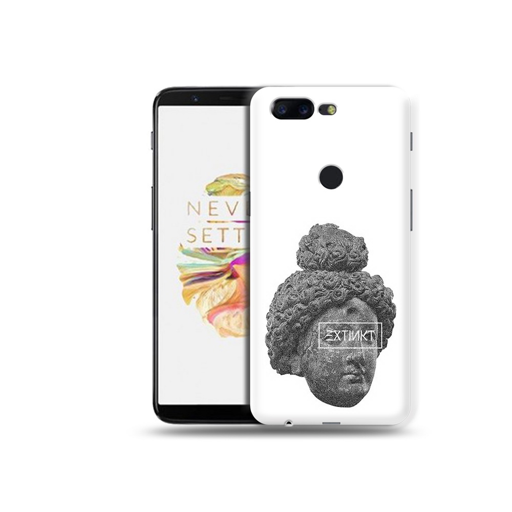 

Чехол MyPads Tocco для OnePlus 5T каменное лицо девушки, Прозрачный, Tocco