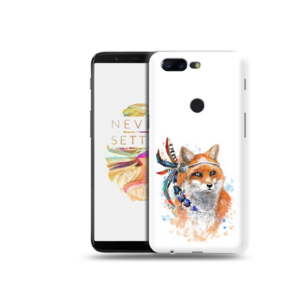 

Чехол MyPads Tocco для OnePlus 5T инду лиса, Прозрачный, Tocco