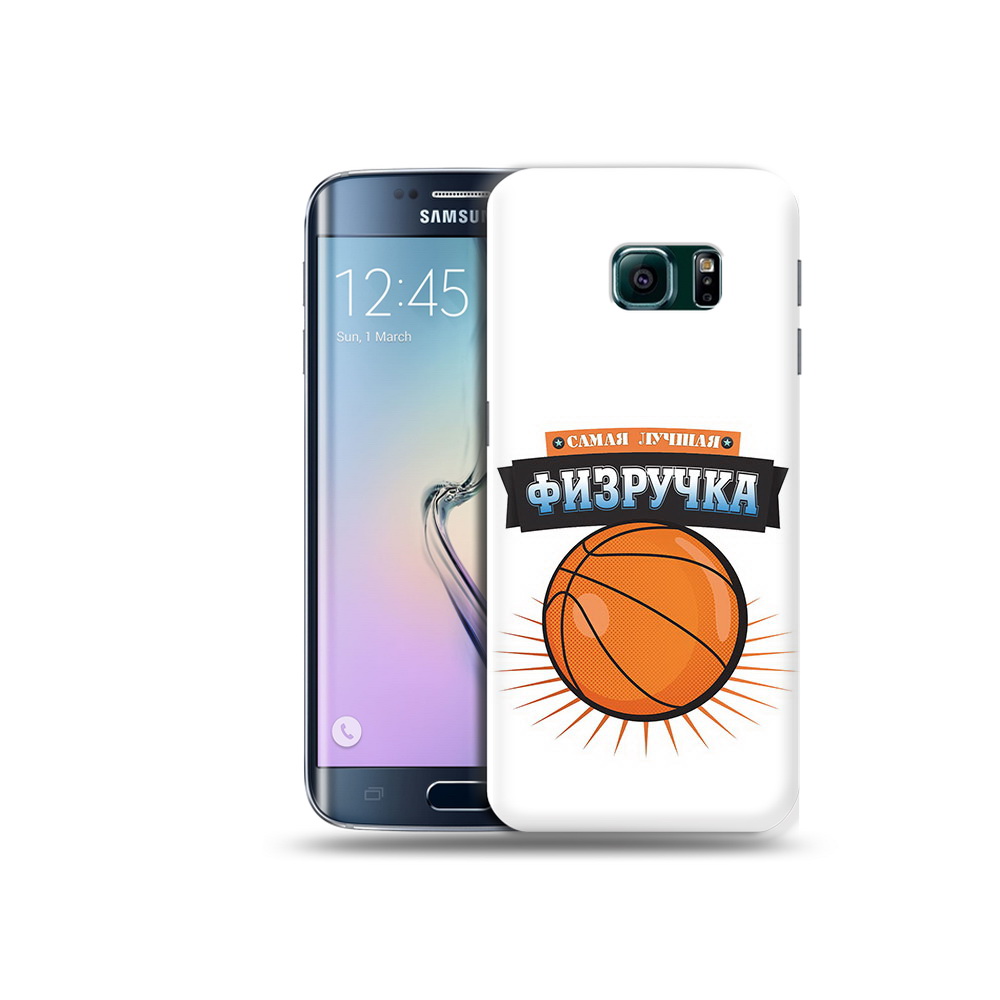 

Чехол MyPads Tocco для Samsung Galaxy S6 Edge Самая лучшая физручка, Прозрачный, Tocco