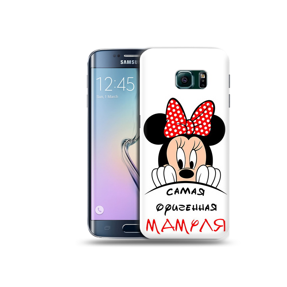 Чехол MyPads Tocco для Samsung Galaxy S6 Edge Самая лучшая мамуля Мини Маус