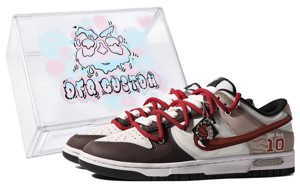 

Кеды унисекс Nike Dunk Low surpass коричневые 42.5 EU, Коричневый, Dunk Low surpass