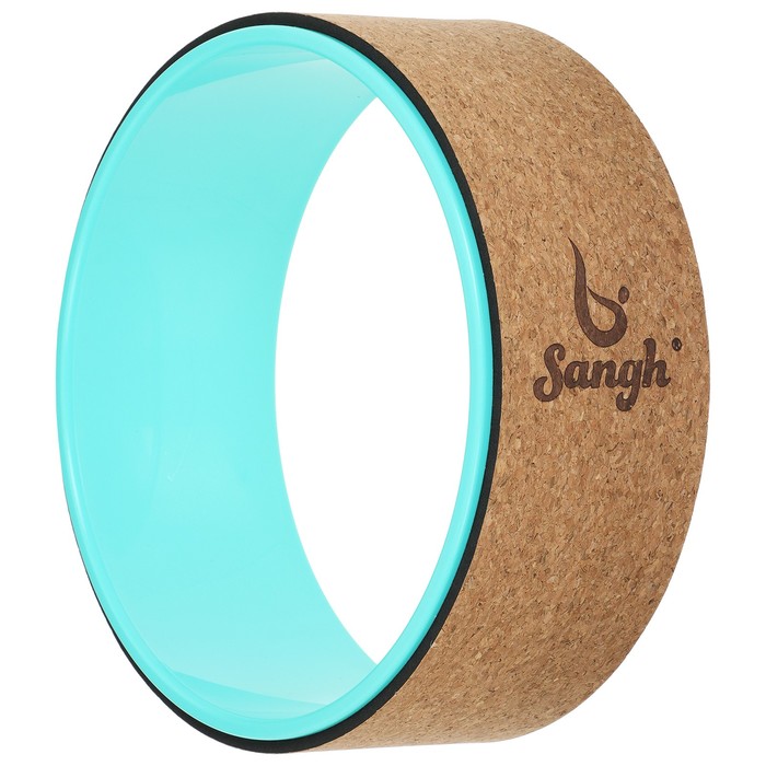 

Йога-колесо Sangh Лотос 33x13 см мятный, Голубой