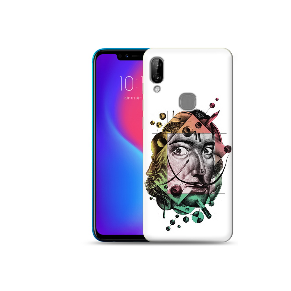 

Чехол MyPads Tocco для Lenovo S5 Pro разноцветное лицо абстракция, Прозрачный, Tocco
